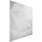 Ekena Millwork Niobe EnduraWall Decorative 3D Wall Panel, White, 19 5/8"W x 19 5/8"H WP20X20NIWH - alternate 2